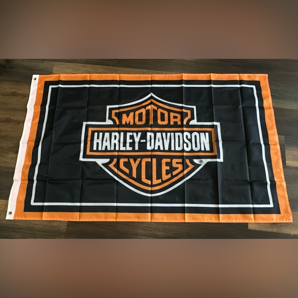 Harley Davidson Flag Large Banner 3x5 ft Sign Motorcycle Double Sided New
